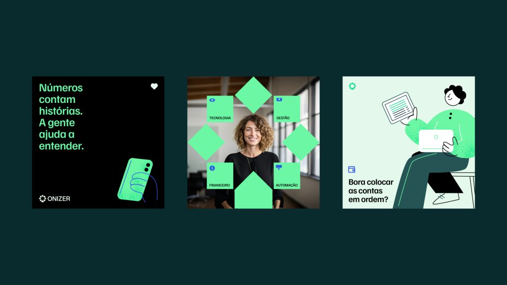 Onizer - Identidade Visual - Logotipo - Financeiro - App